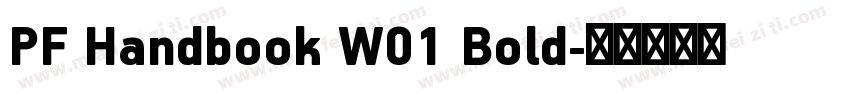 PF Handbook W01 Bold字体转换